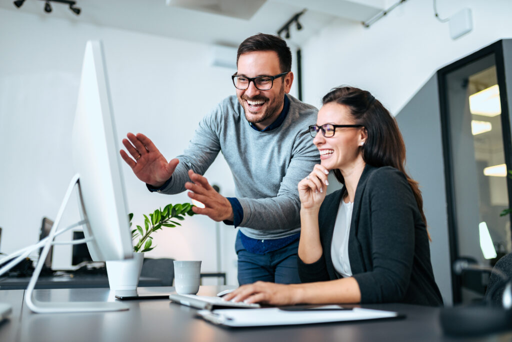 Menschen in der Werbeagentur